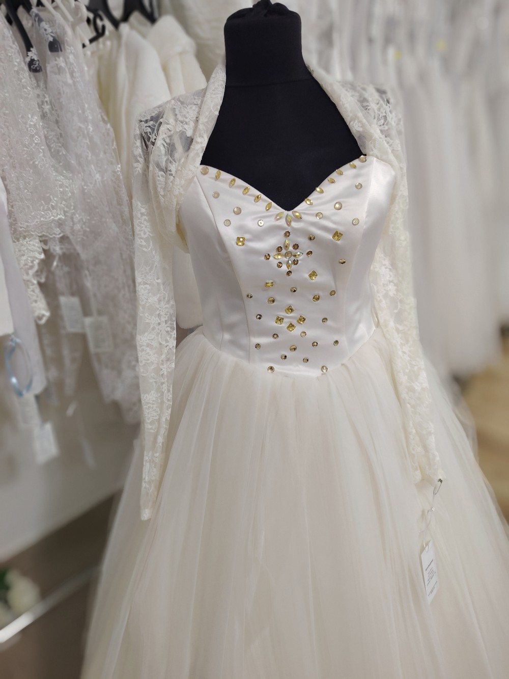 Gyál menyasszonyi csipkeboleró