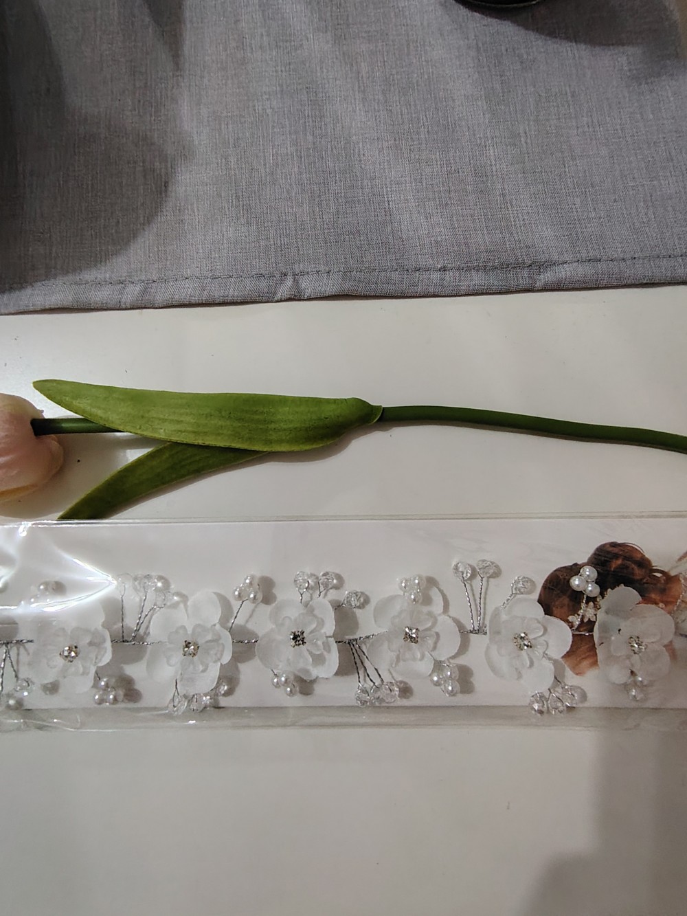 Dunakeszi menyasszonyi fejdísz